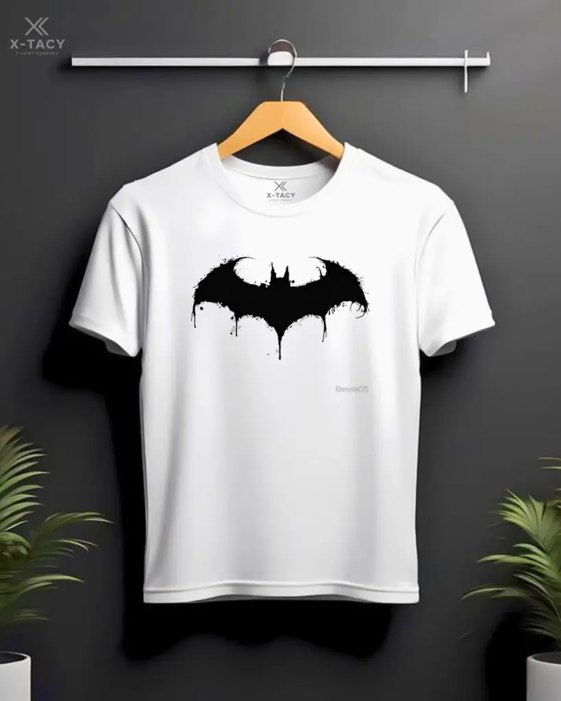 Custom Print T-Shirt-( Batman Logo )