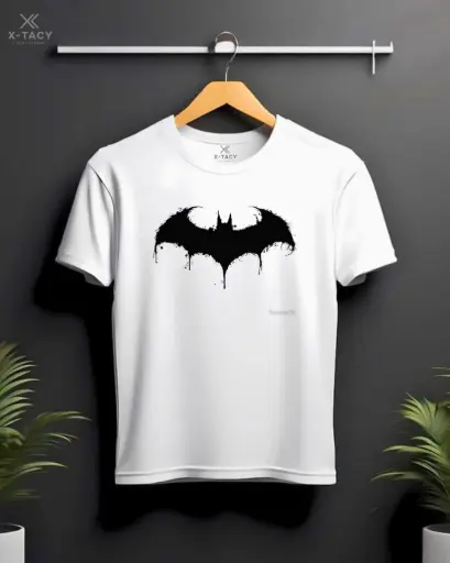 Custom Print T-Shirt-( Batman Logo )