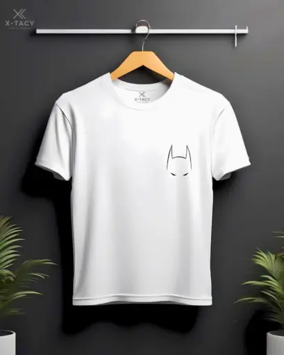 Custom Print T-Shirt-( Batman Crest )